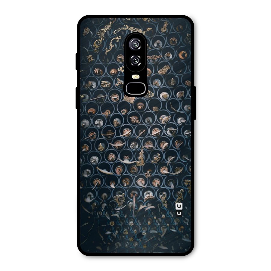 Ancient Wall Circles Metal Back Case for OnePlus 6