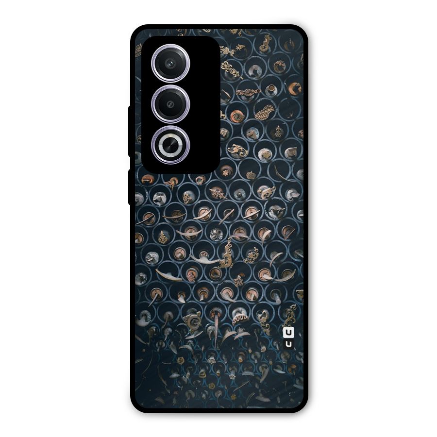 Ancient Wall Circles Metal Back Case for Oppo A3 Pro