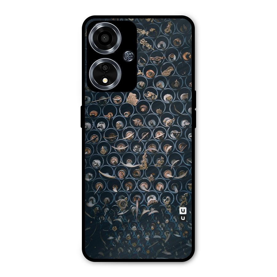 Ancient Wall Circles Metal Back Case for Oppo A59