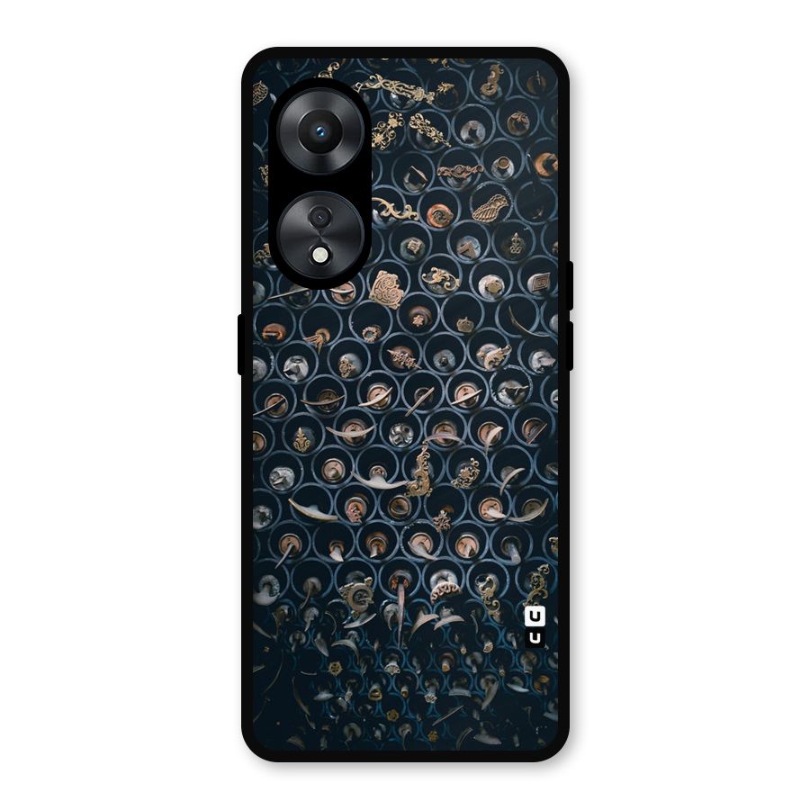 Ancient Wall Circles Metal Back Case for Oppo A78