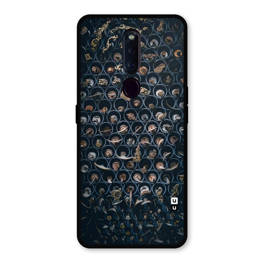 Ancient Wall Circles Metal Back Case for Oppo F11 Pro