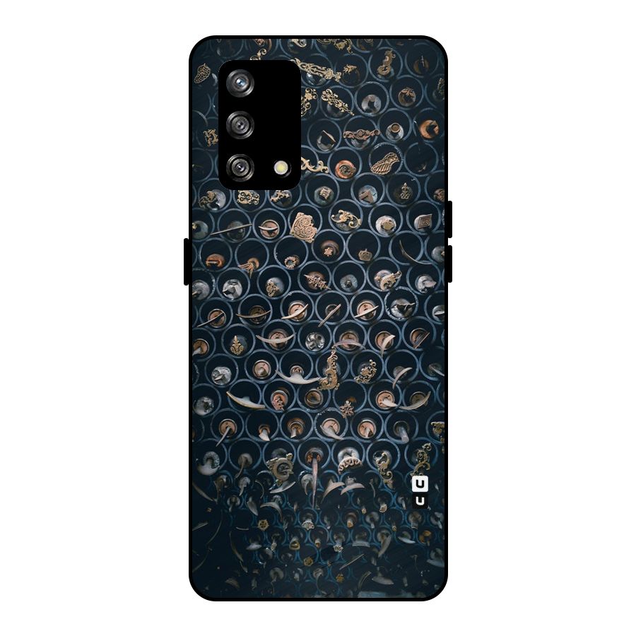 Ancient Wall Circles Metal Back Case for Oppo F19