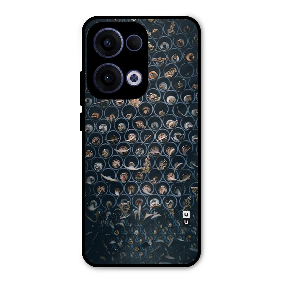 Ancient Wall Circles Metal Back Case for Oppo Reno13