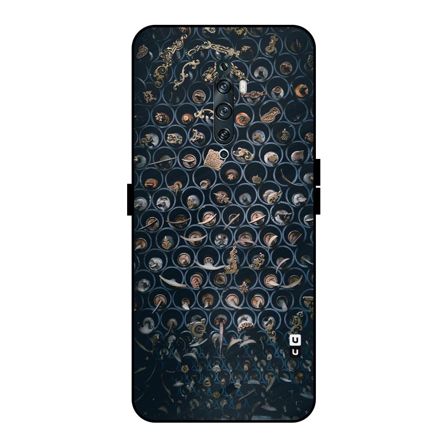 Ancient Wall Circles Metal Back Case for Oppo Reno2 Z