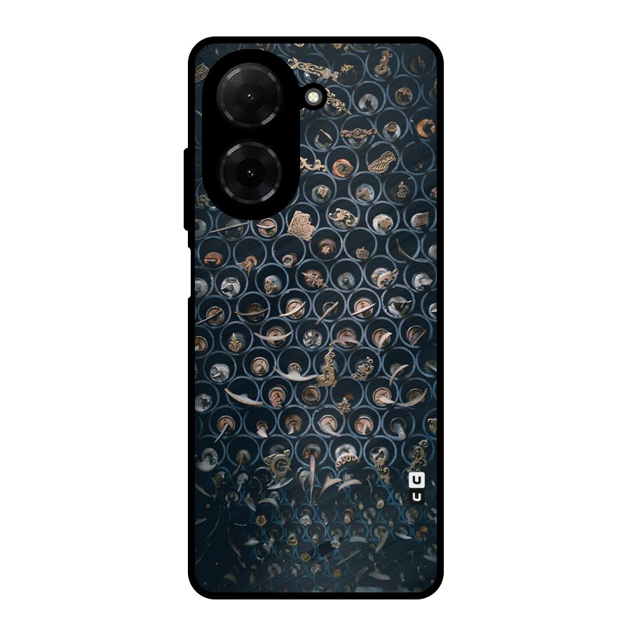 Ancient Wall Circles Metal Back Case for Poco C71