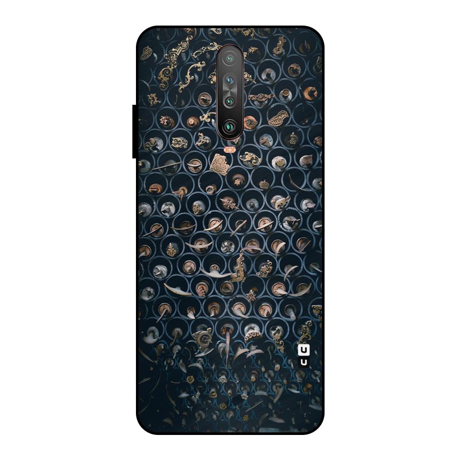 Ancient Wall Circles Metal Back Case for Poco X2
