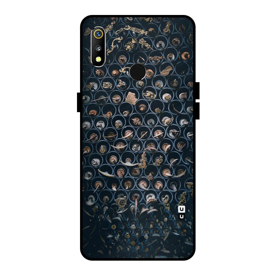 Ancient Wall Circles Metal Back Case for Realme 3i