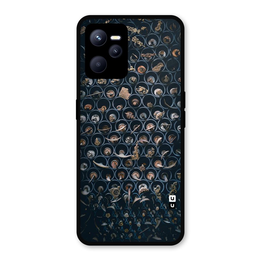 Ancient Wall Circles Metal Back Case for Realme C35