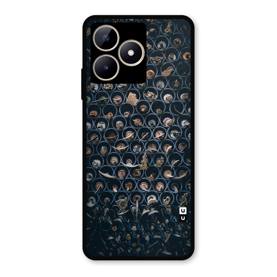 Ancient Wall Circles Metal Back Case for Realme C53