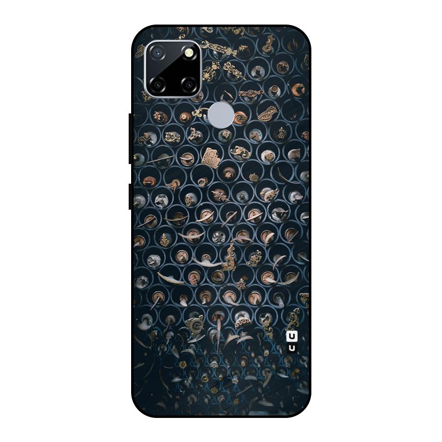 Ancient Wall Circles Metal Back Case for Realme Narzo 20