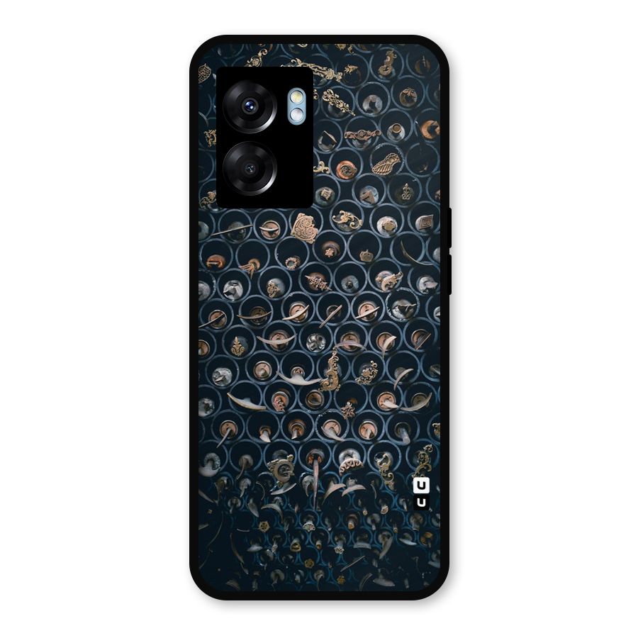 Ancient Wall Circles Metal Back Case for Realme Narzo 50 5G