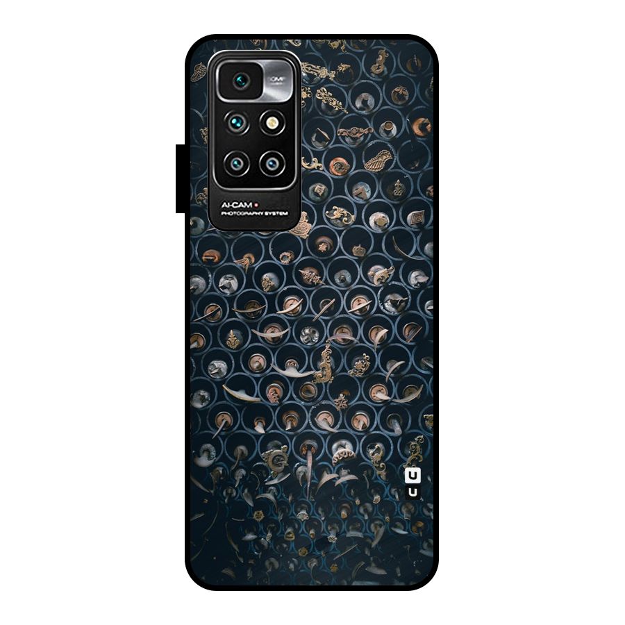 Ancient Wall Circles Metal Back Case for Redmi 10 Prime