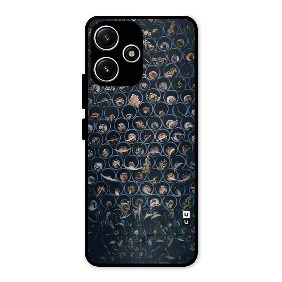 Ancient Wall Circles Metal Back Case for Redmi 12 5G