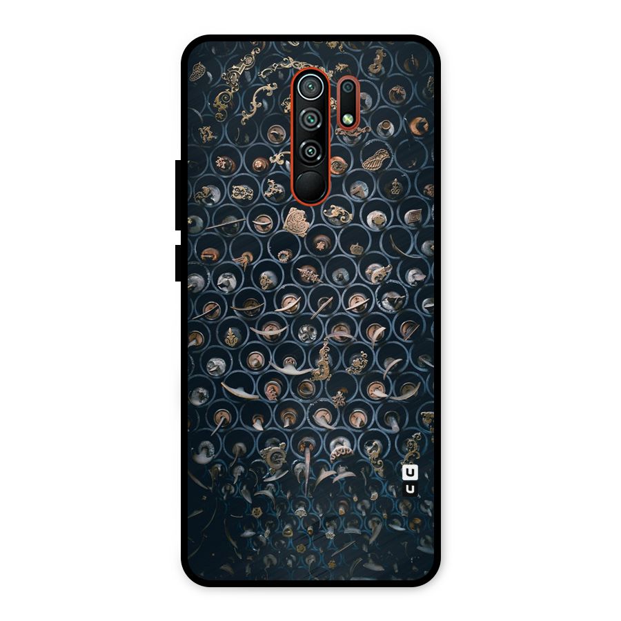 Ancient Wall Circles Metal Back Case for Redmi 9 Prime