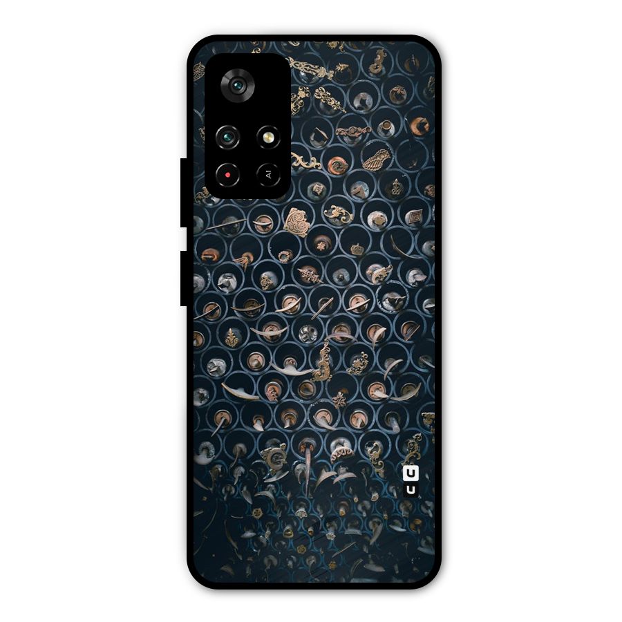 Ancient Wall Circles Metal Back Case for Redmi Note 11T 5G