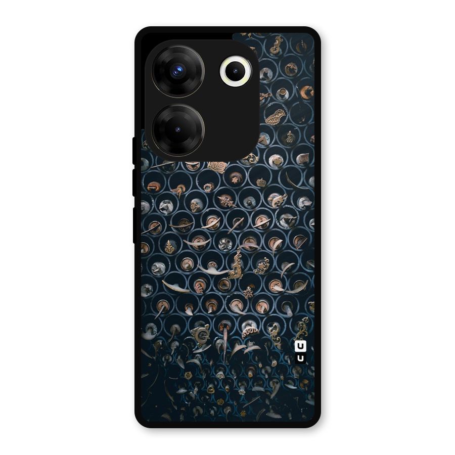Ancient Wall Circles Metal Back Case for Tecno Camon 20
