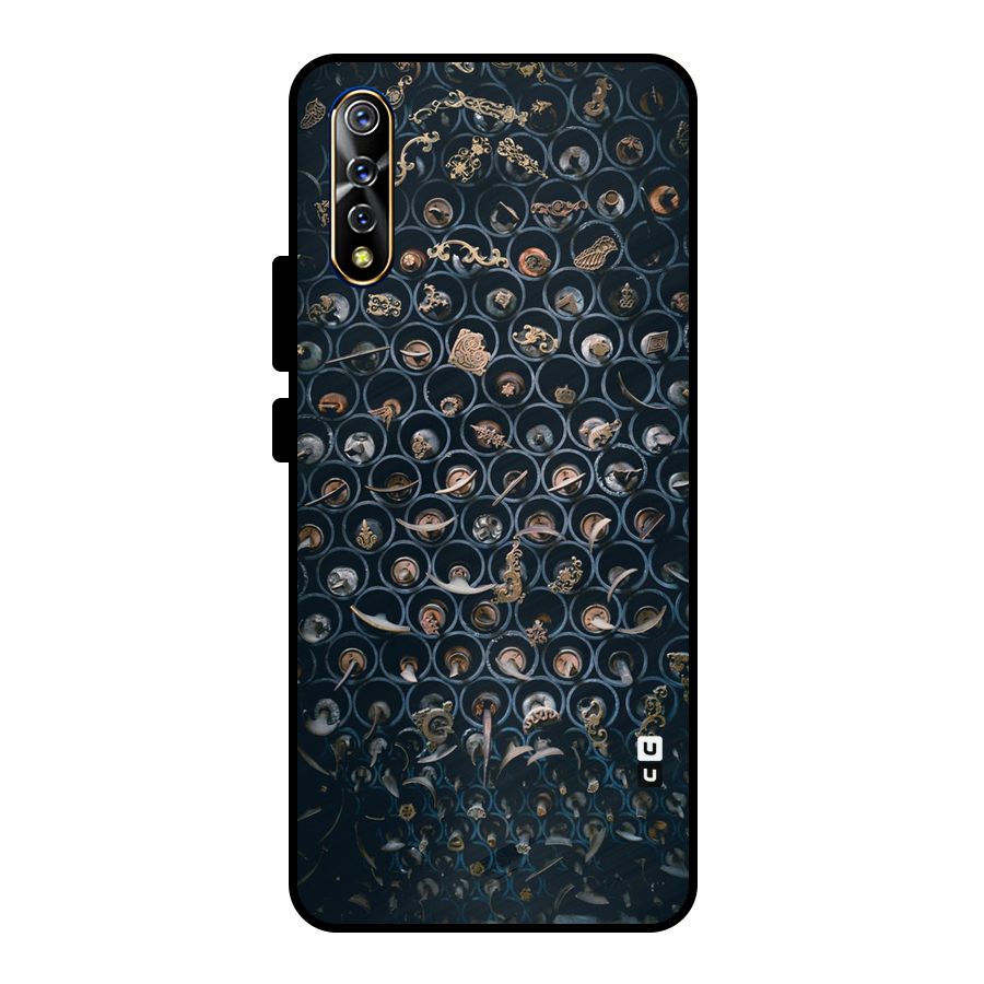 Ancient Wall Circles Metal Back Case for Vivo S1