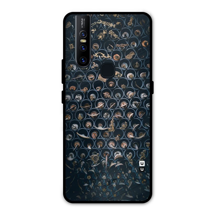 Ancient Wall Circles Metal Back Case for Vivo V15