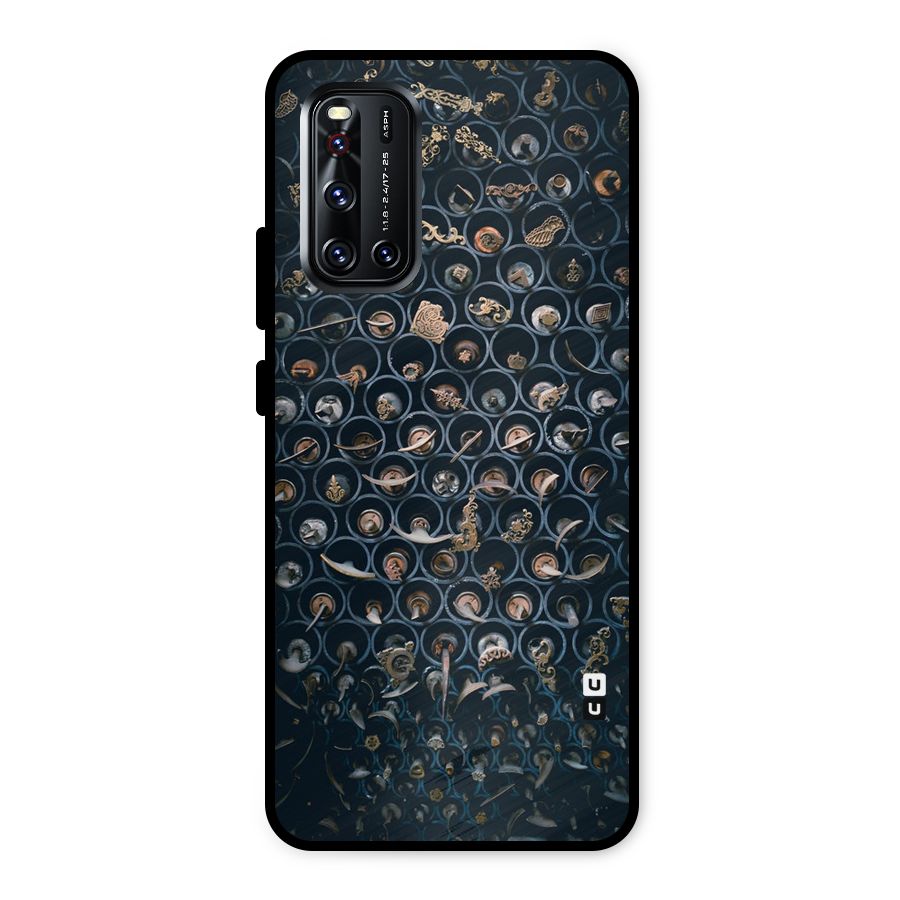 Ancient Wall Circles Metal Back Case for Vivo V19