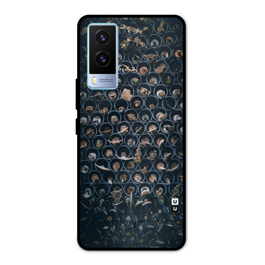 Ancient Wall Circles Metal Back Case for Vivo V21e 5G