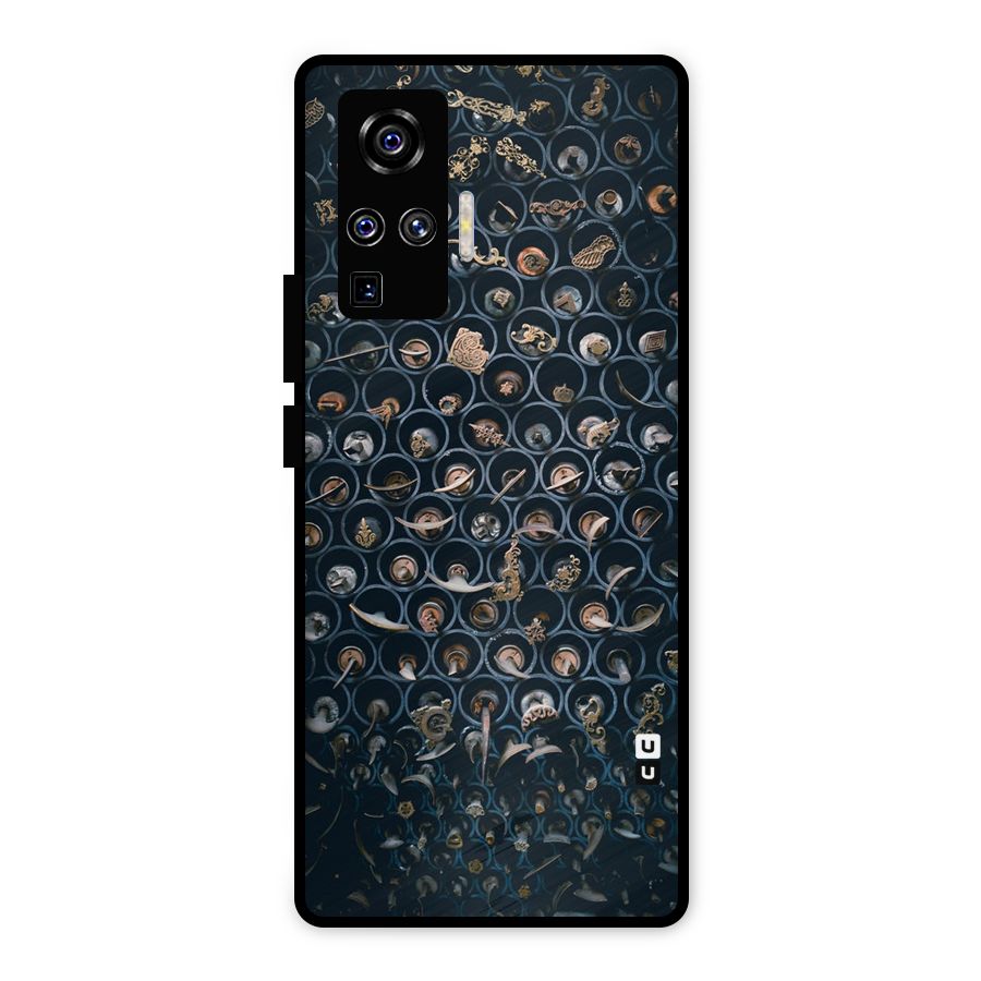 Ancient Wall Circles Metal Back Case for Vivo X50 Pro