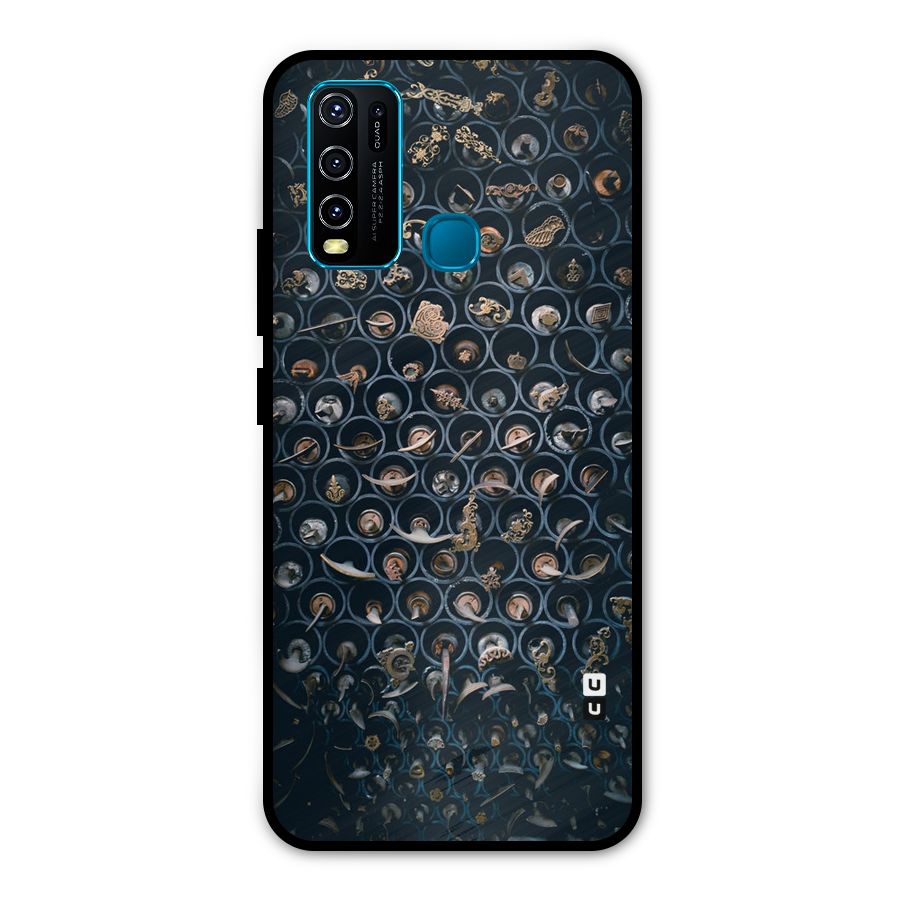 Ancient Wall Circles Metal Back Case for Vivo Y30
