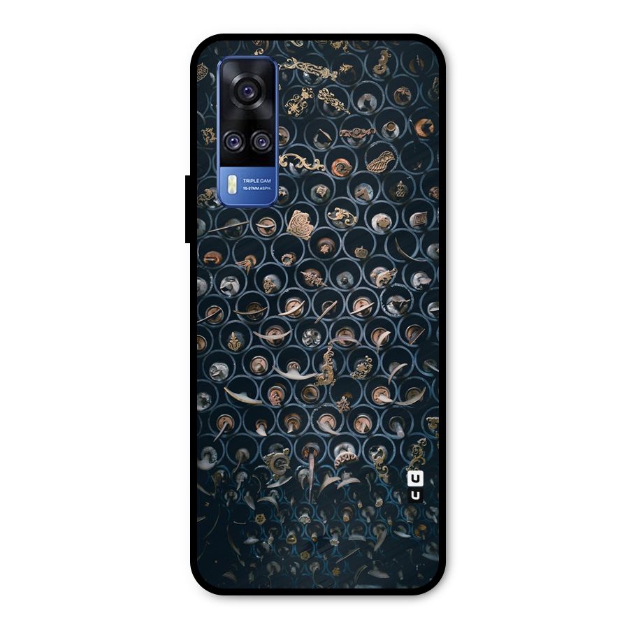 Ancient Wall Circles Metal Back Case for Vivo Y31