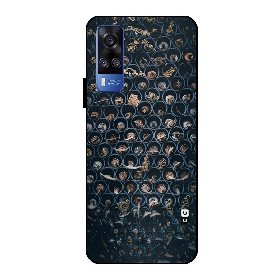 Ancient Wall Circles Metal Back Case for Vivo Y51