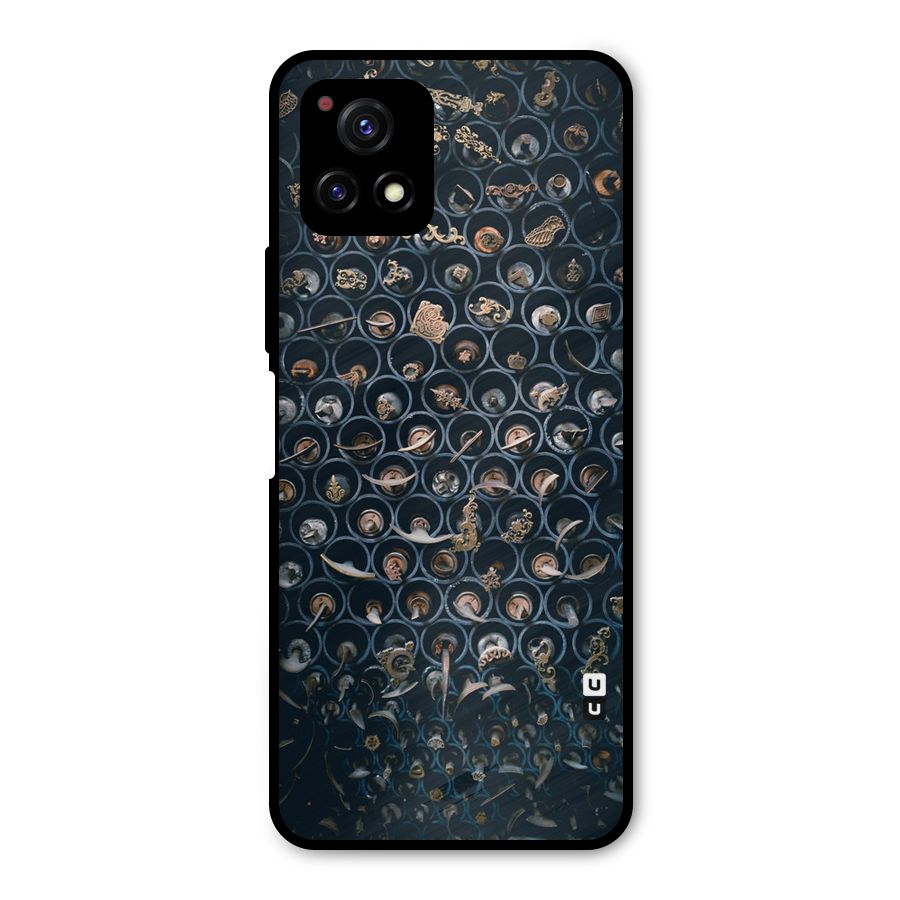 Ancient Wall Circles Metal Back Case for Vivo Y72 5G