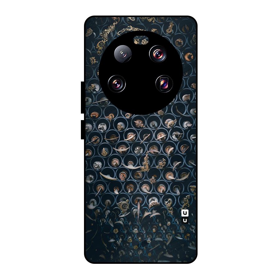 Ancient Wall Circles Metal Back Case for Xiaomi 13 Ultra