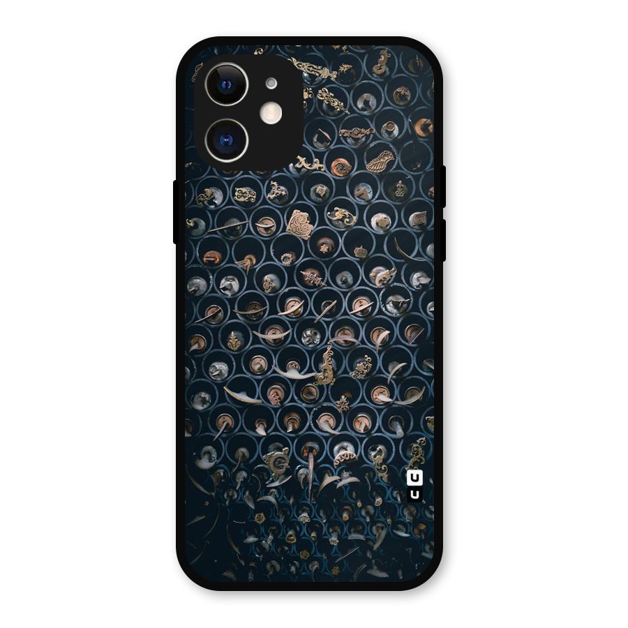 Ancient Wall Circles Metal Back Case for iPhone 12