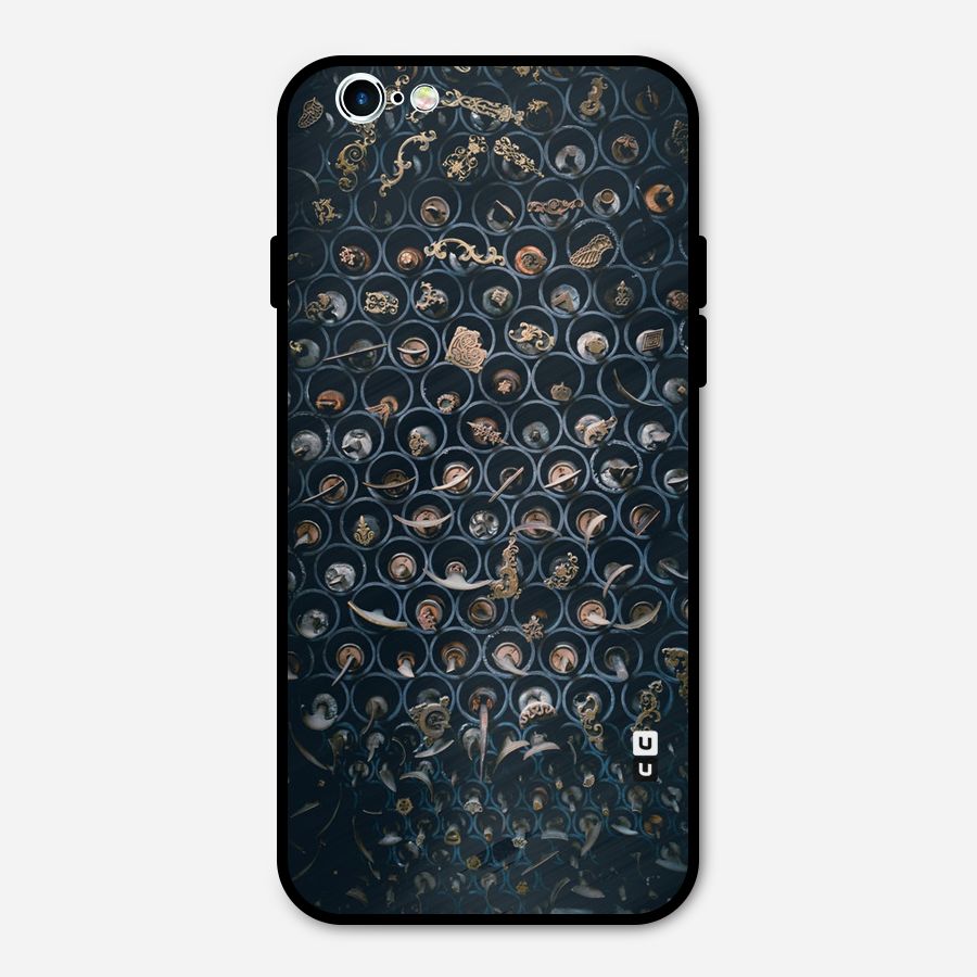 Ancient Wall Circles Metal Back Case for iPhone 6 6s