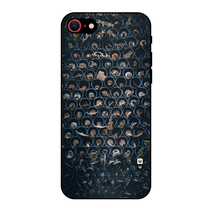 Ancient Wall Circles Metal Back Case for iPhone 7
