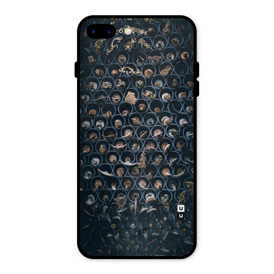 Ancient Wall Circles Metal Back Case for iPhone 8 Plus