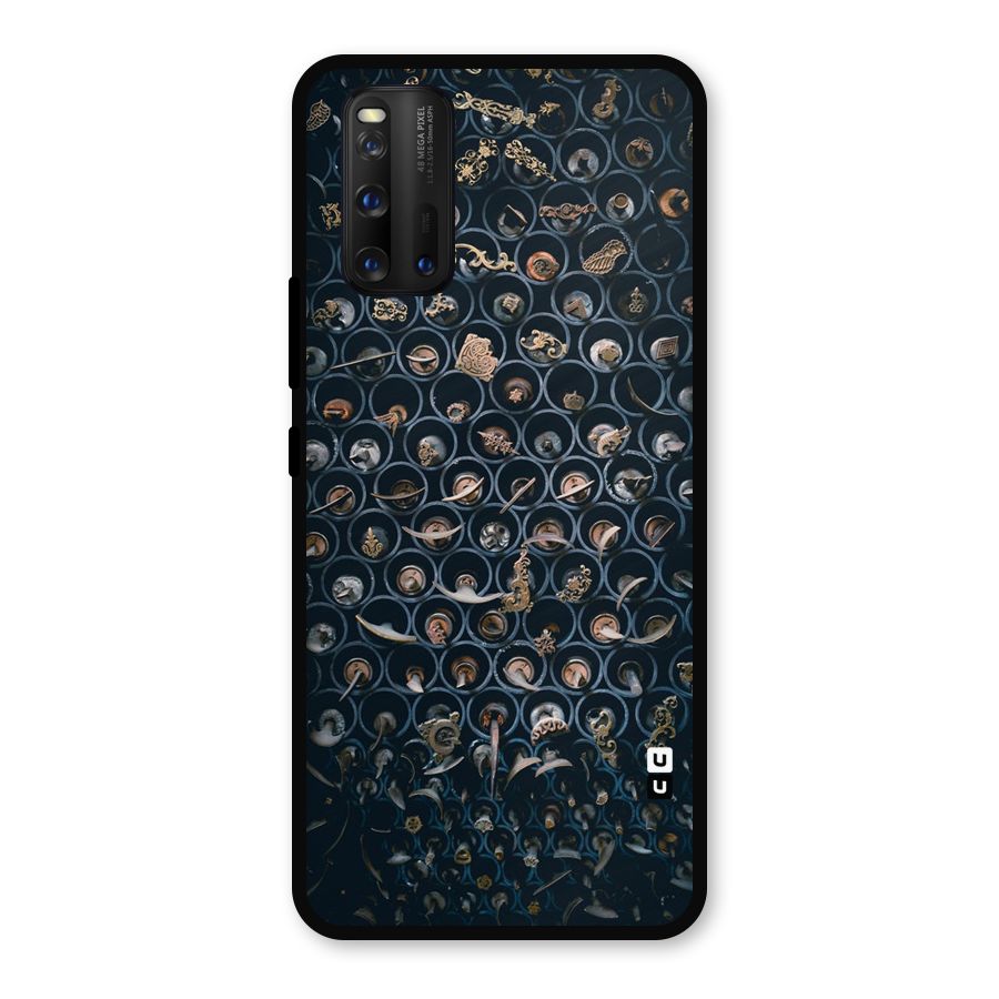 Ancient Wall Circles Metal Back Case for iQOO 3