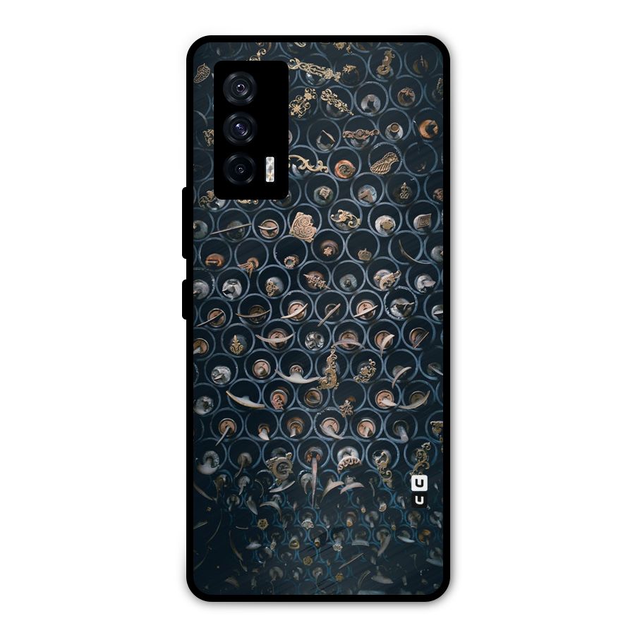 Ancient Wall Circles Metal Back Case for iQOO 7 5G