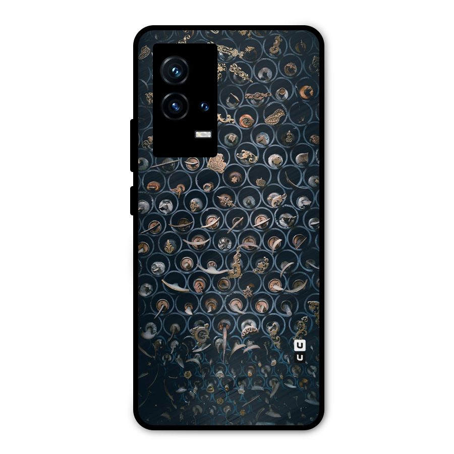 Ancient Wall Circles Metal Back Case for iQOO 9 5G