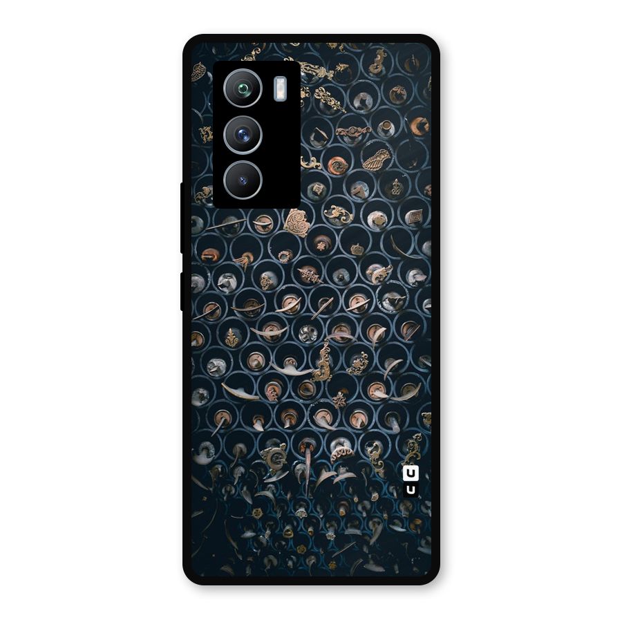 Ancient Wall Circles Metal Back Case for iQOO 9 SE
