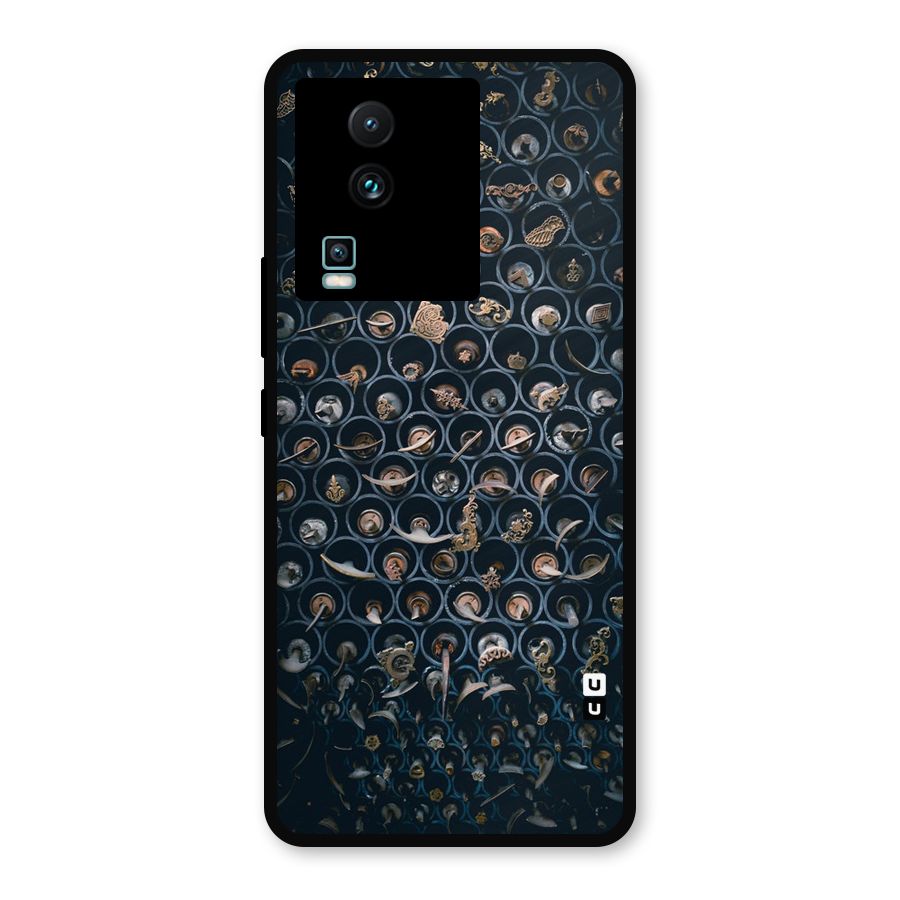 Ancient Wall Circles Metal Back Case for iQOO Neo 7 Pro