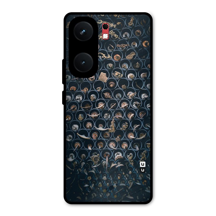 Ancient Wall Circles Metal Back Case for iQOO Neo 9 Pro