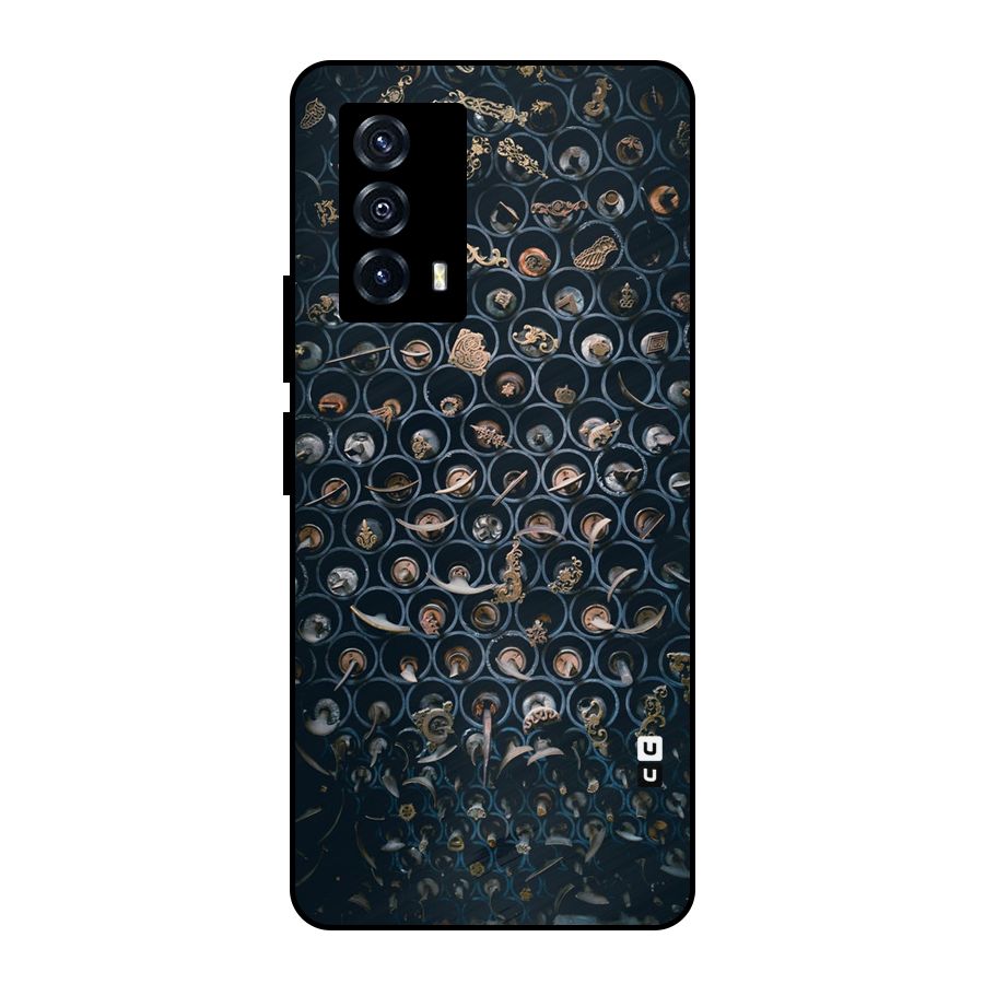 Ancient Wall Circles Metal Back Case for iQOO Z5
