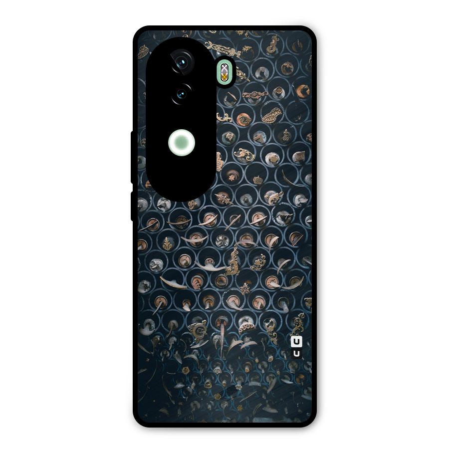 Ancient Wall Circles Metal Back Case for iQOO Z9s