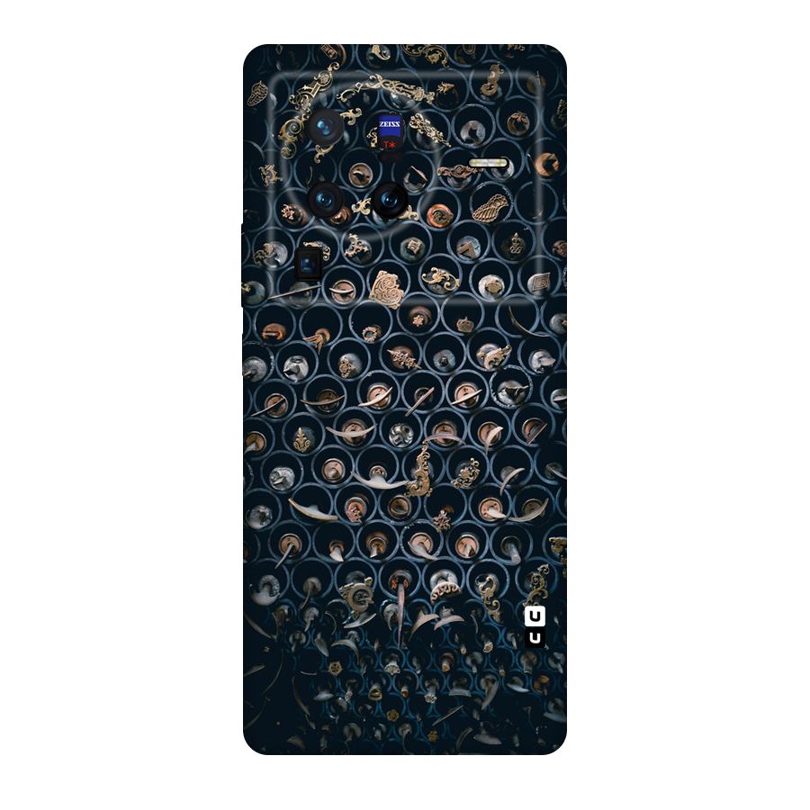 Ancient Wall Circles Original Polycarbonate Back Case for Vivo X80