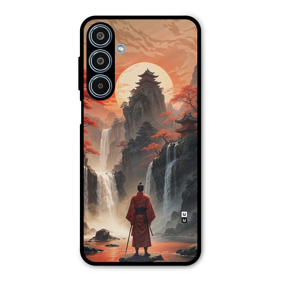 Ancient Waterfall Metal Back Case for Galaxy M35
