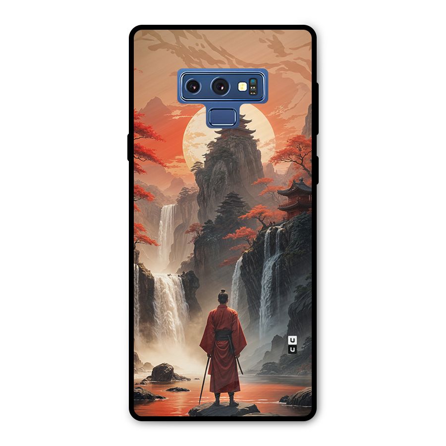 Ancient Waterfall Metal Back Case for Galaxy Note 9