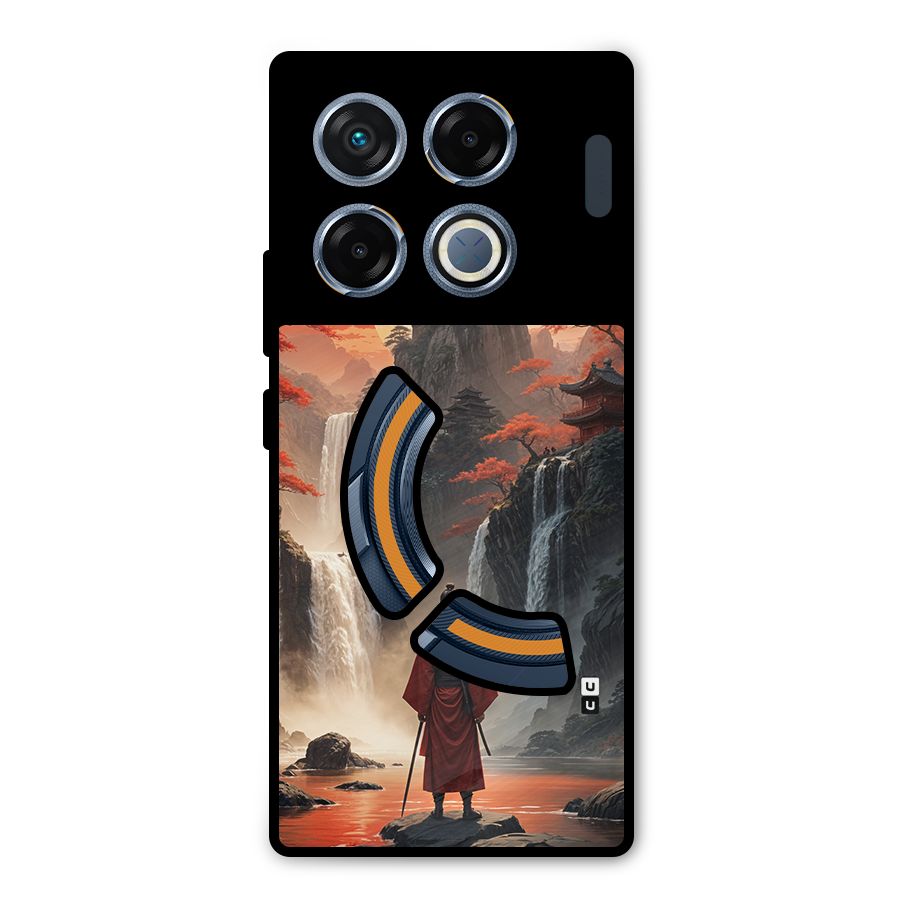 Ancient Waterfall Metal Back Case for Infinix GT 20 Pro
