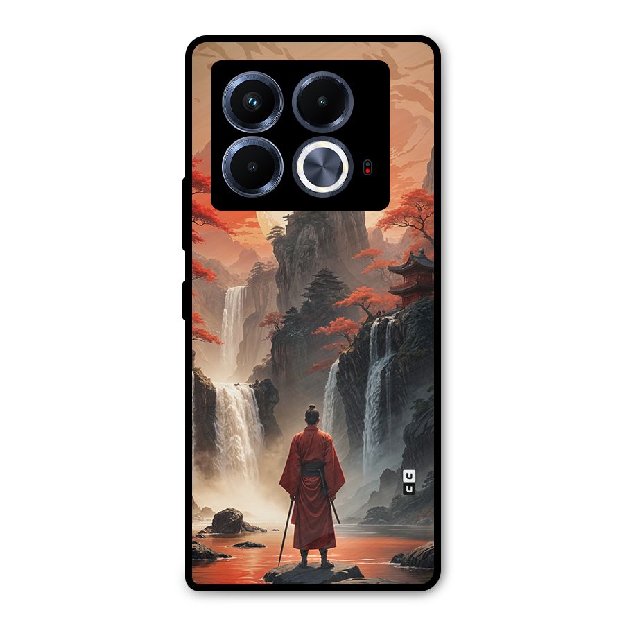 Ancient Waterfall Metal Back Case for Infinix Note 40 5G