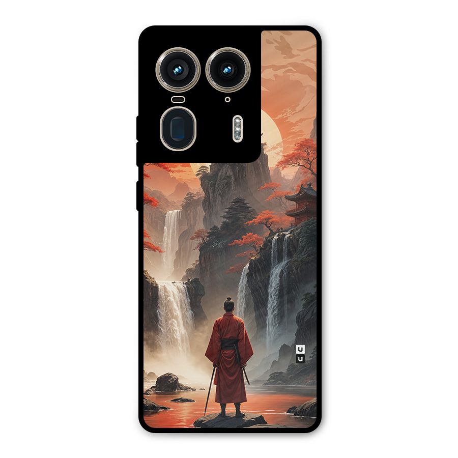 Ancient Waterfall Metal Back Case for Motorola Edge 50 Ultra