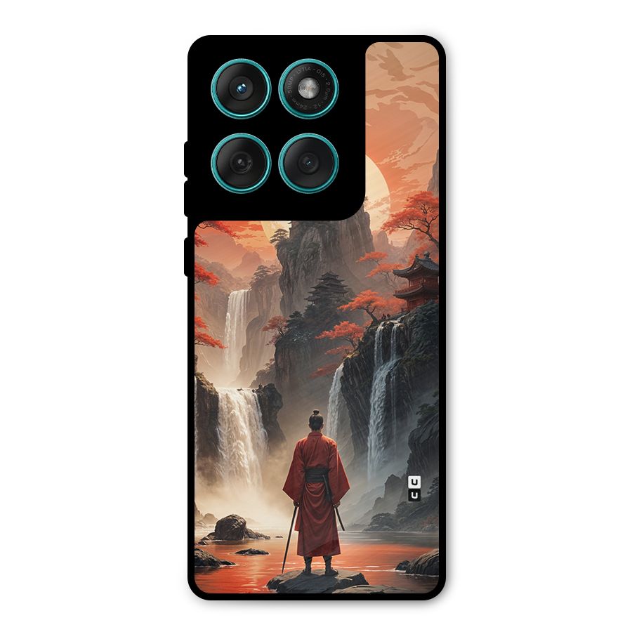 Ancient Waterfall Metal Back Case for Motorola Edge 60