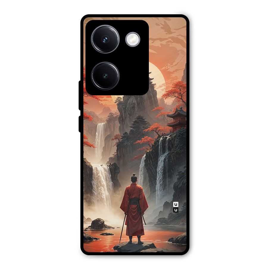 Ancient Waterfall Metal Back Case for Vivo Y300 Plus